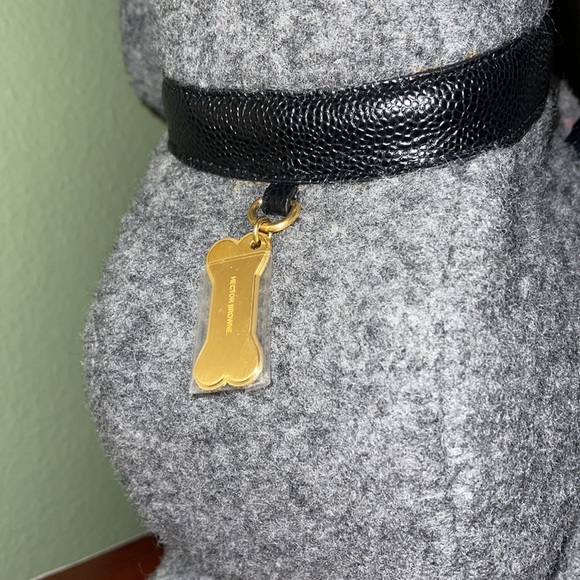 THOM BROWNE GREY BOILED WOOL STRIPE HECTOR BAG TOTE RED NAVY LARGE XL - Picture 14 of 15